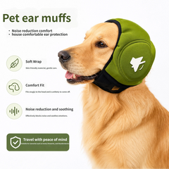 PawHavens calming noise-reducing ear muffs help provide comfortable ear coverage for dogs in noisy environments.