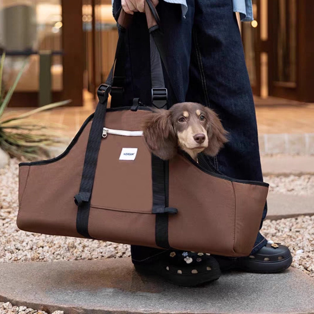 PawHavens Pet Carrier Bag Extended Travel Tote with Supportive Cushion for Small Dogs and Cats