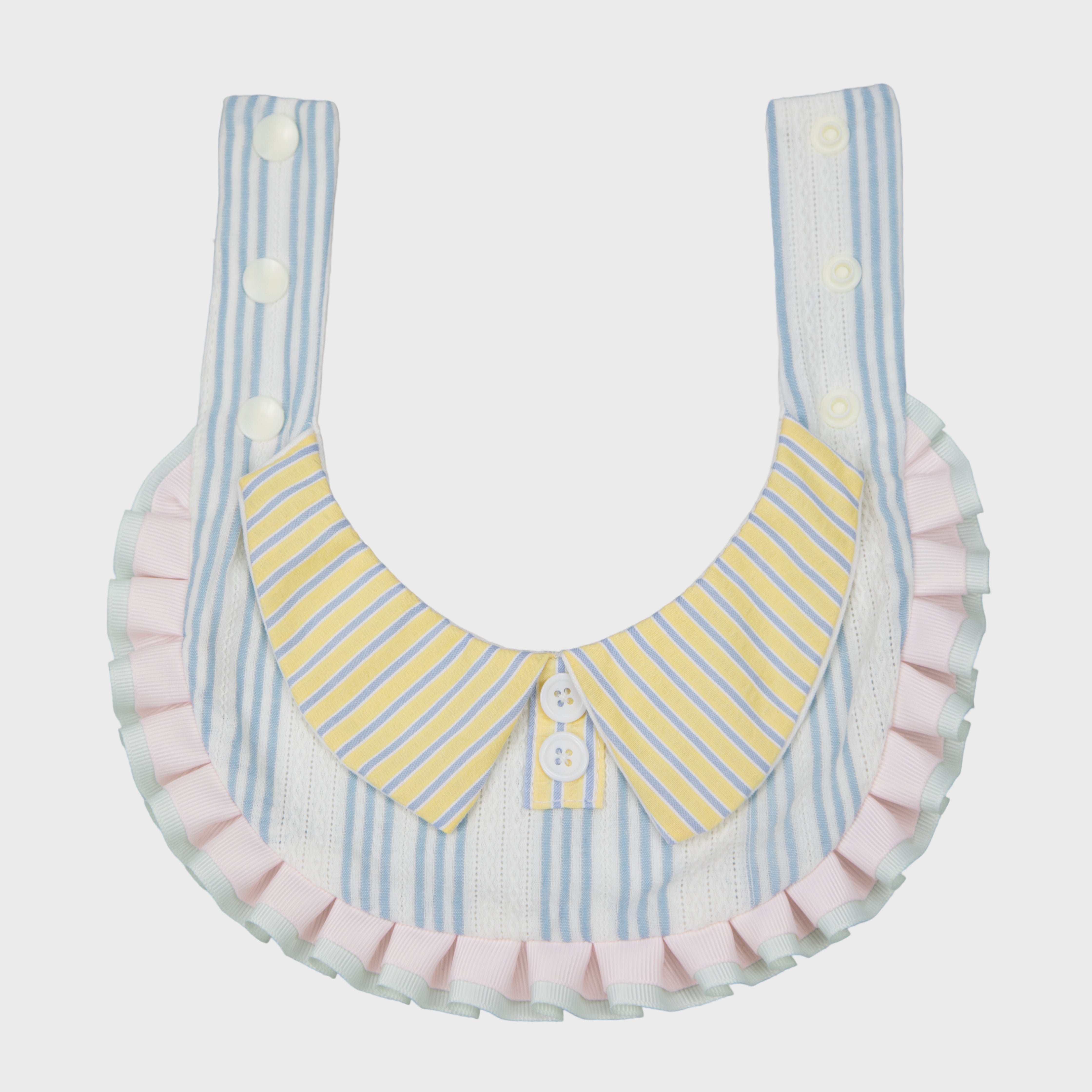 Striped Collar Frill Pet Bandana