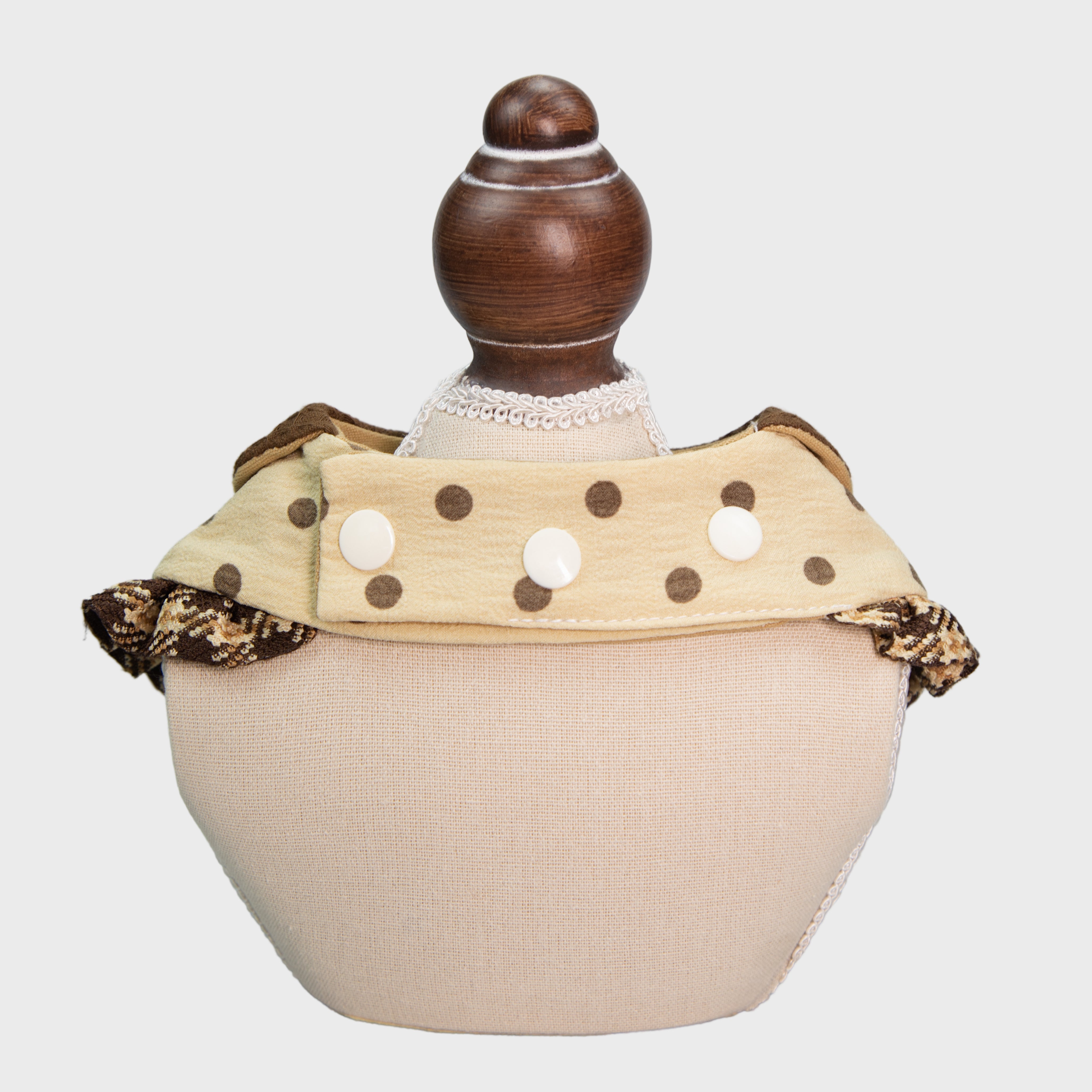 Polka Dot Milk Tea Embroidery Pet Bandana