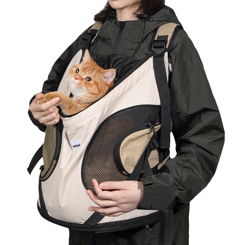 Fronttrage-Hunderucksack für Katzen & kleine Hunde