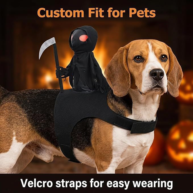 Halloween Grim Reaper Pet Costume for Dogs and Cats 丨Halloween Costume