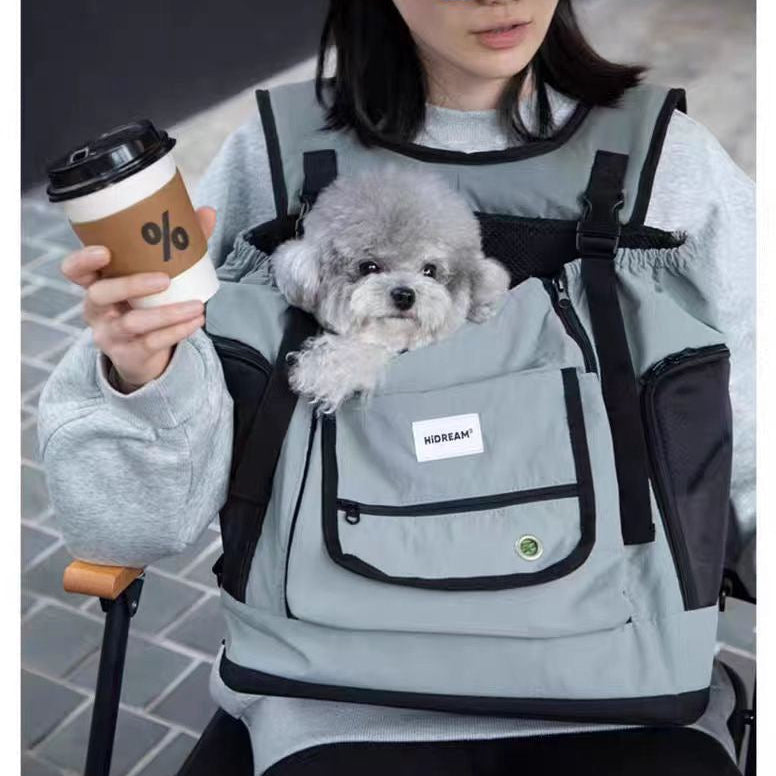 2-in-1 Pet Carrier Backpack and Front Carrier for Small Dogs and Cats