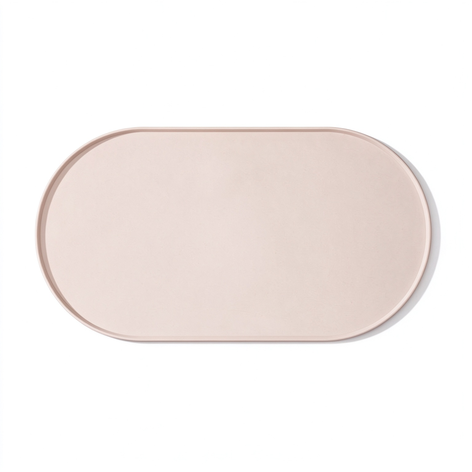 Grey silicone pet feeding mat for cat and dog bowls, waterproof pet food tray