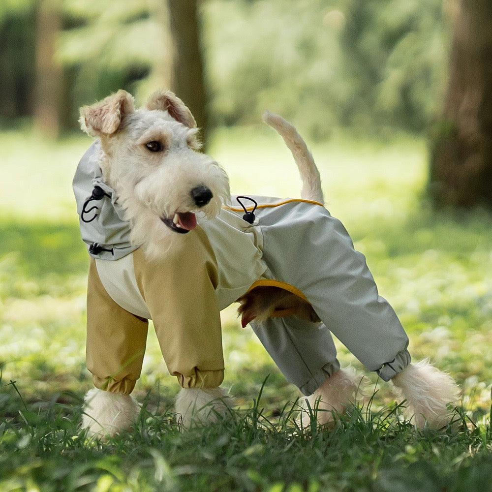 PawHavens 4 Legged Dog Raincoat, Waterproof Full Body Dog Rain Coat for Outdoor Adventures