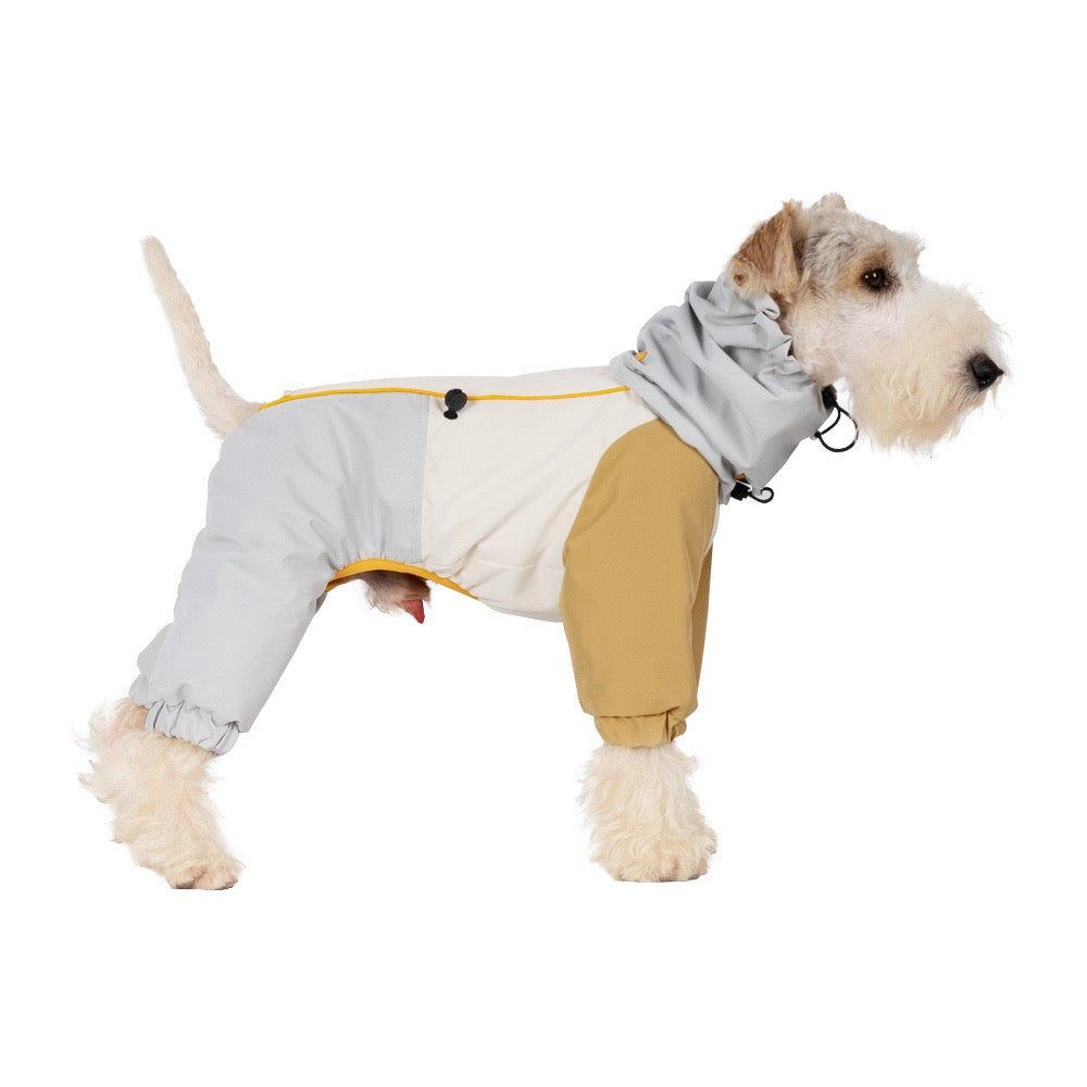 Waterproof Four Leg Dog Rain Coat, Full Body Windproof Dog Rain Jacket for Daily Walk